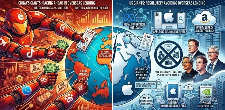 中国巨头出海放贷一路狂奔，为何美国巨头坚决不碰？